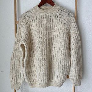 Solosix Creme Wool Sweater